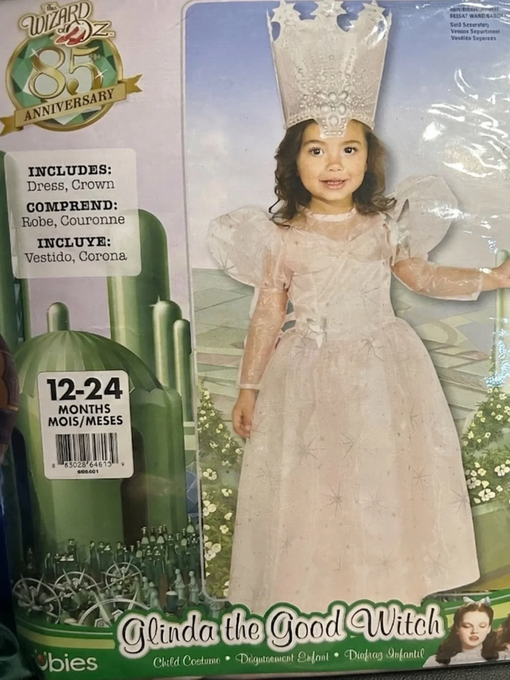 👑 Glinda the Good Witch Toddler Costume - 85th Anniversary Edition 👑